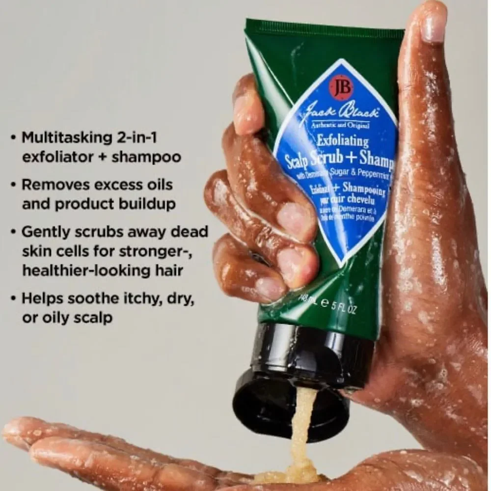 🦋$6 ~ Jack Black Exfoliating Scalp Scrub & Shampoo ~ NEW